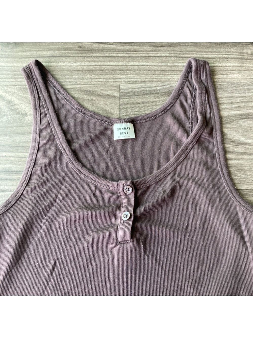 Aritzia Sunday Best Kara Crop Tank Brown XS - Picture 4 of 6